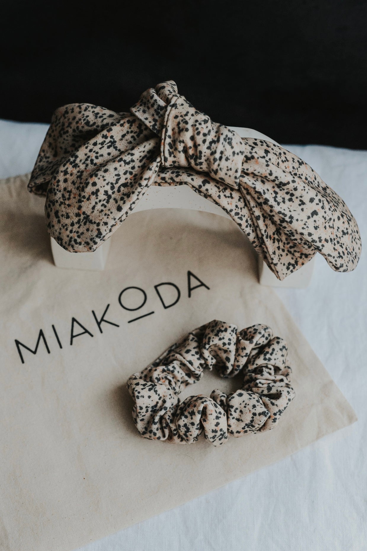 Dalmatian Headband & Scrunchie Set | Miakoda New York Collaboration