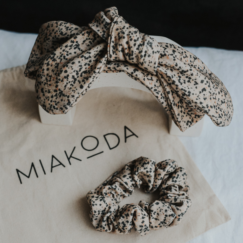 The Dalmatian Headband & Scrunchie | Miakoda New York x WABI-SABI